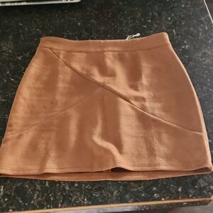 Mango Tan Mini Skirt